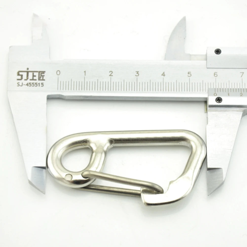 Scuba Diving Hook Stainless Steel Safety Diving Buckle Clip Camping Carabiner Simple Hook Hanging Buckle Snap Kayak Accessories Beauty World Shop