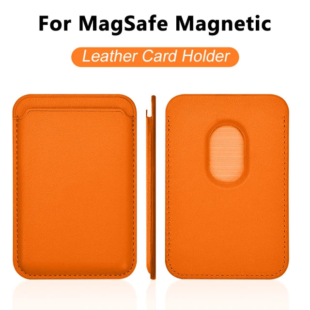 For Magsafe Leather Magnetic Wallet Case For iPhone 14 12 15 13 Pro Max Magnetic Card Bag Cover Samsung S23 S22 Ultra Accessory Beauty World Shop