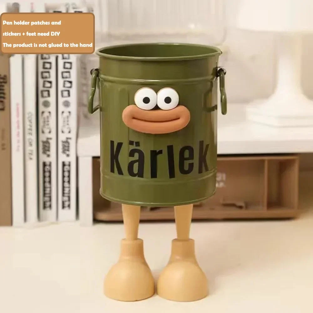 1 Pcs Cartoon Desk Organizer - Cute Stationery Storage for Pen/Pencil Office Home Study Simple Design Pen/Pencil Holder Beauty Trend Shop