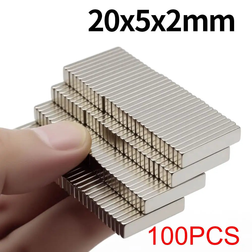 20x5x2mm Super Strong Neodymium Magnet N35 NdfeB Permanent Magnetic imanes Block Powerful Magnets Refrigerator Magnet Beauty World Shop