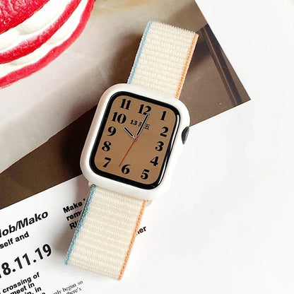 Nylon Strap For Apple Watch Band Ultra 9 8 7 SE 6 5 3 38MM 42MM 40MM 44MM smartwatch Accessorie bracelet iWatch serie 45MM 41MM