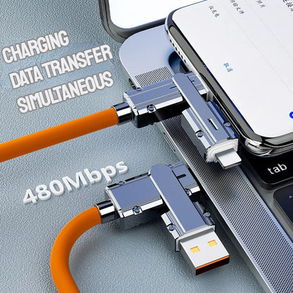 Type C To Typec Cable 2-In-2 66W Pd Fast Charging Usb C To Usb C To iPhone Suitable for iPhone iPad Huawei Xiaomi Samsung Redmi Beauty World Shop