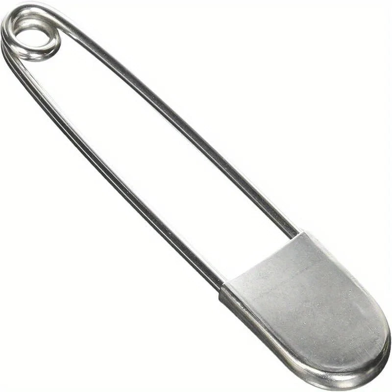 1pc Large Stainless Steel Safety Pin, Heavy Duty Oversize Pins for Laundry, Upholstery, Blankets, Quilting, Fashion Decor Beauty World Shop