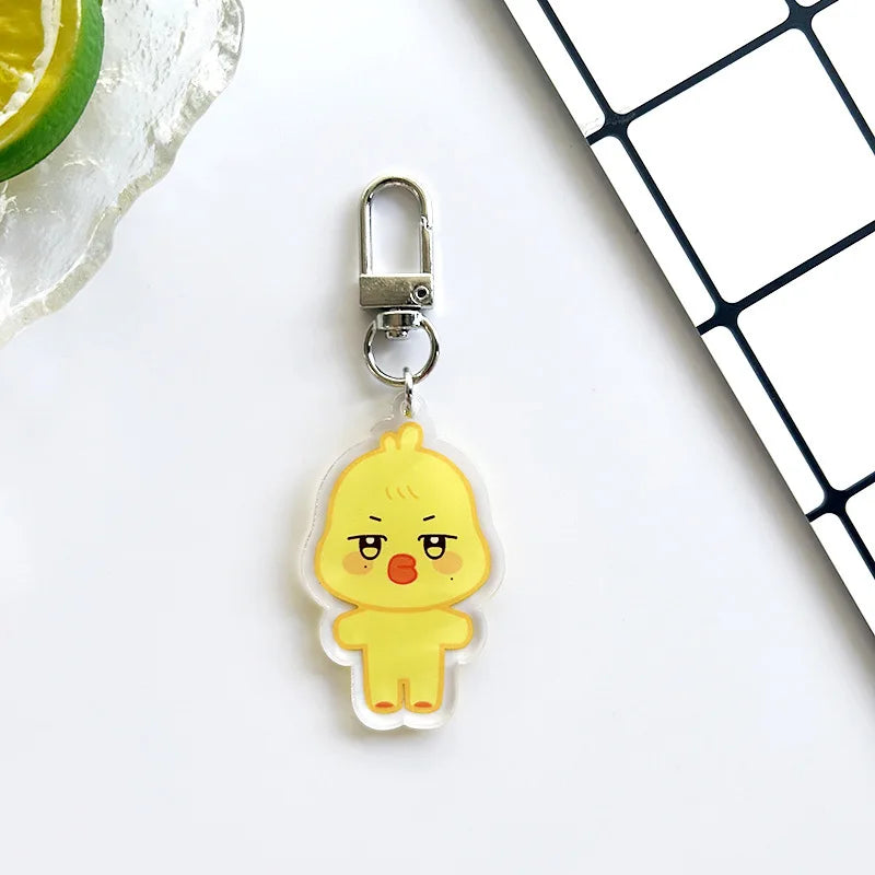 10CM Pop-up Store Doll Keychain ANITEEZ Cartoon Cute Plush Pendant Keyring Bag Accessories Kpop Yunho Yeosang Fans Gifts Beauty World Shop