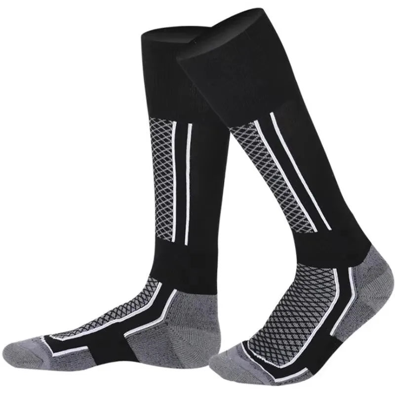 1Pair Winter Warm Thickening Ski Stockings Hiking Socks For Women Men Children Outdoor Anti-Cold High Sports Stockings Beauty World Shop