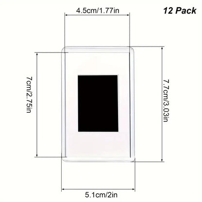 Small photo frame 12/20Pcs Blank Photo Frame Insert Fridge Magnets, Mini Magnetic Refrigerator Photo Picture Frames Beauty World Shop