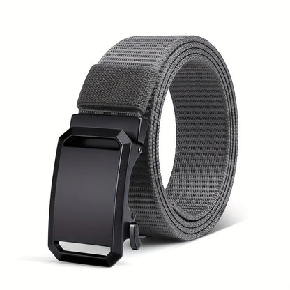 New Automatic Buckle Belt, Canvas Tactical Workwear Casual Outdoor Military Training Pants Belt For Men Beauty World Shop