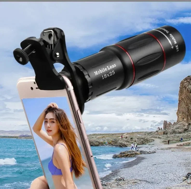 New Mobile Phone Telephoto Lens Universal External Zoom Camera Lens 18 Times Far Away from the Concert Beauty Trend Shop