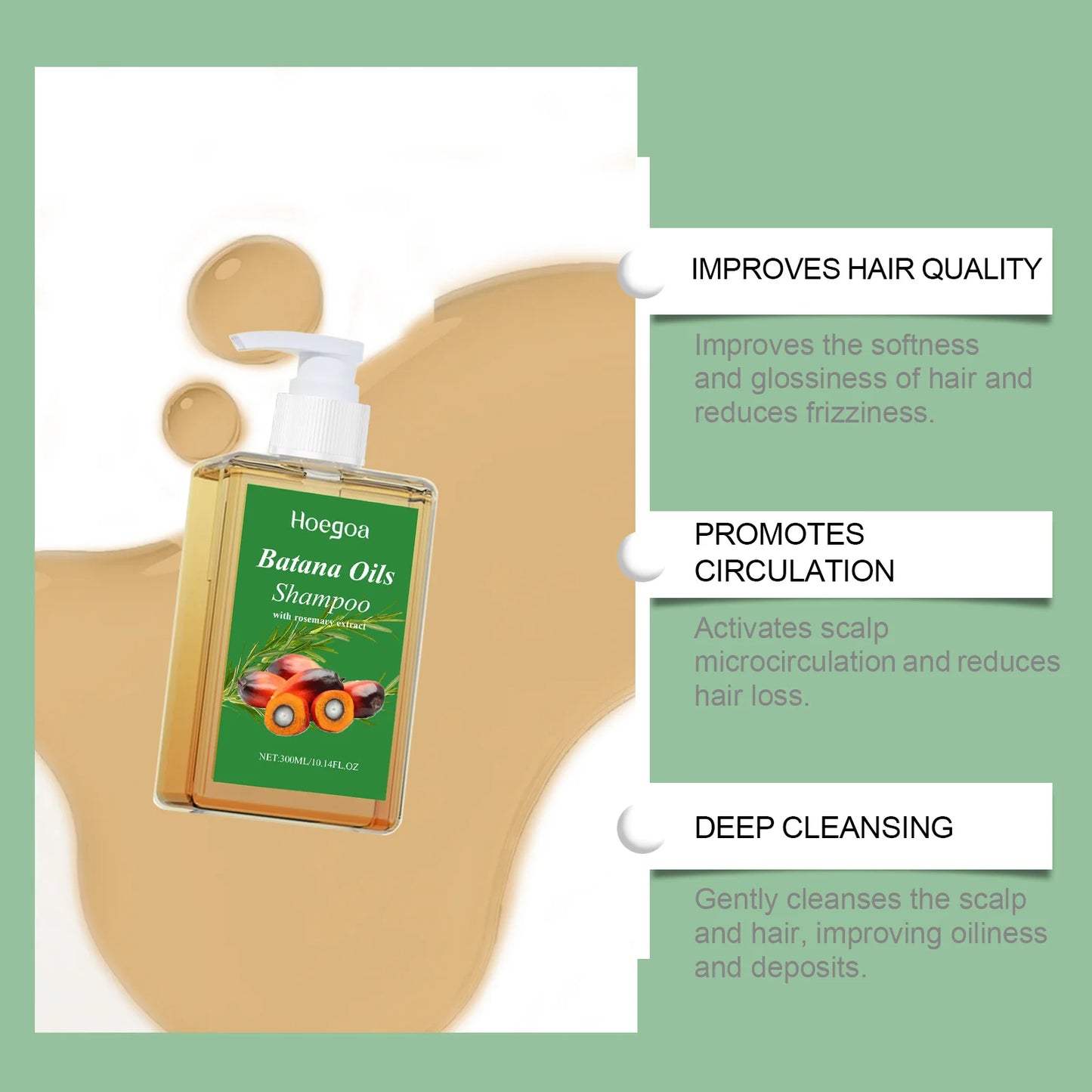 Organic Batana Oil Shampoo Soothing Scalp Intense Repair Batana Nourishing Shampoo with Rosemary Extract for All Hair Types Beauty World Shop