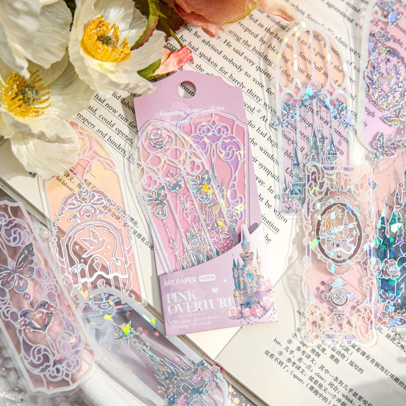 4Style 10pcs/pack Shell Light PVC Bookmark Streamer Dream High Value Ins Fresh Reading Mark Card Decoration Student Stationery Beauty World Shop