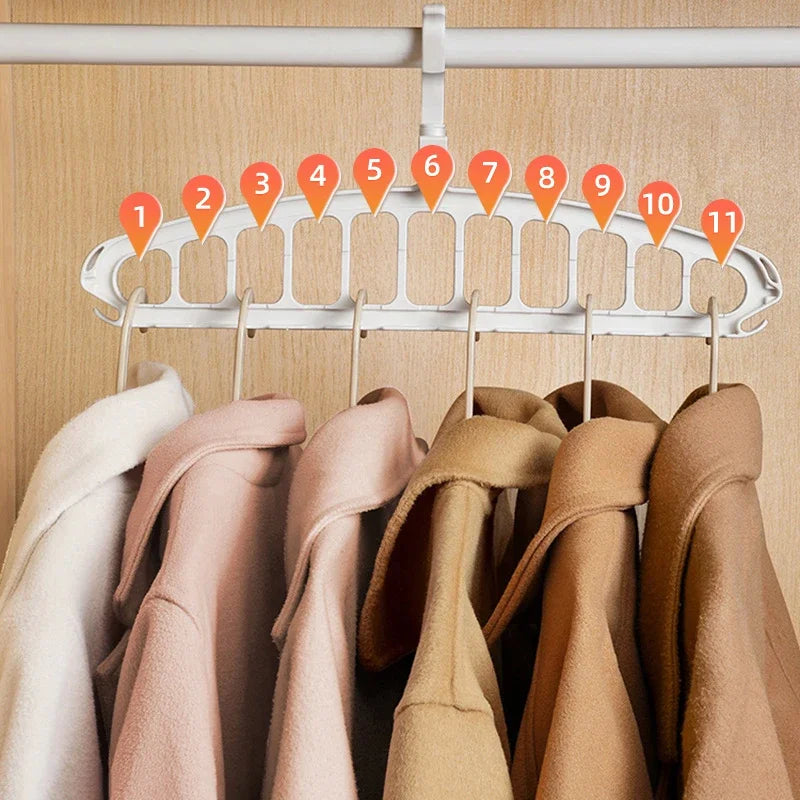 New Clothes Hanger Closet Organizer Space Saving Hanger Multi-port Clothing Rack Plastic Scarf Storage hangers for clothes Beauty World Shop