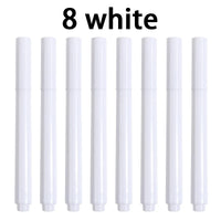 8Pcs white