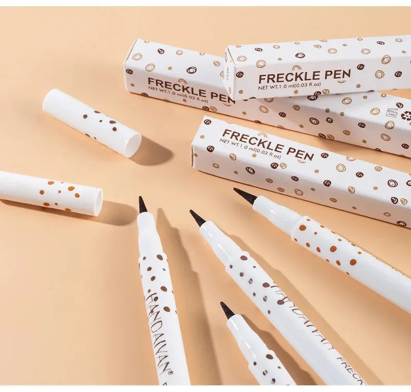 1PC Face Fake Freckles Pen Natural Waterproof Lifelike Fake Freckles Pen for Long Lasting Look Dot Spot Pen Makep Tool Cosmetic Beauty World Shop