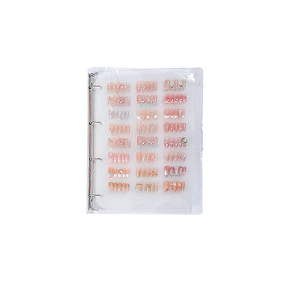 Nail Art Piece Storage Book Large Capacity Exhibition Photo Album Card Clip Display Board DIY Simple Album Storage Book Beauty World Shop