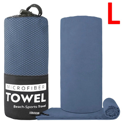 S/M/L Microfiber Towel Sports Quick-Drying Super Absorbent Camping Towel Super Soft Lightweight Gym Swimming Yoga Beach Towel Beauty World Shop