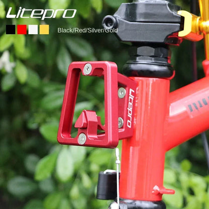 LP Folding Bike Front Bag Carrier Block Bracket 2 Holes Mounting Suitable For Brompton Folding Bike Front Carrier Mount Adapter Beauty World Shop