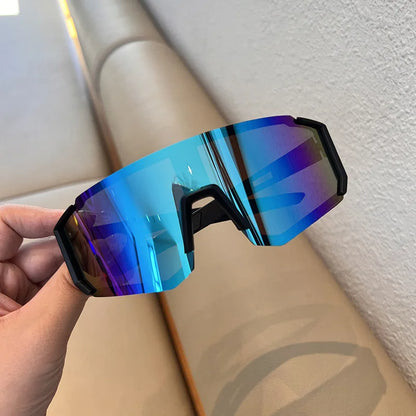 Hiking 2pcs Cycling Anti Light Glasses Men Women UV400 Sandproof Eye Protector Shades Outdoor Sports Goggle Anti Radiation Lens Beauty World Shop