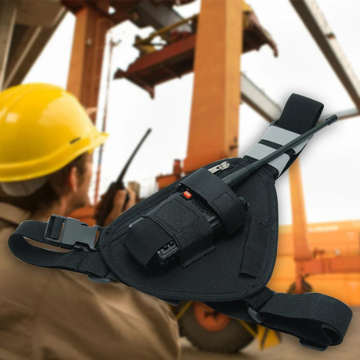 Walkie Talkie Chest Harness Shoulder Radio Holster Pack Adjustable Pouch Holster For Baofeng UV-5R UV-21 PRO Quansheng UV-K5 K6 Beauty Trend Shop