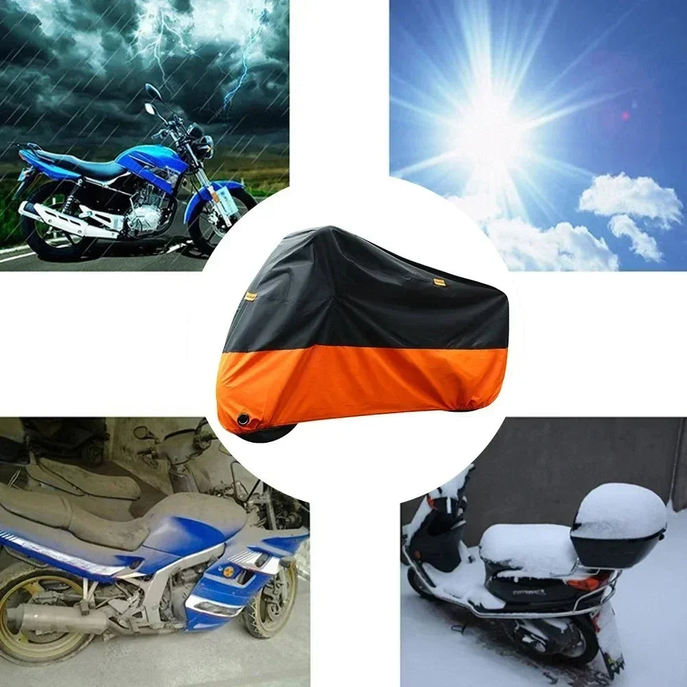 Motorcycle Thick 190T Waterproof Universal Outdoor Uv Electric Bike Protective Motorbike Dust Rain Sunshade Cover for All Season Beauty World Shop