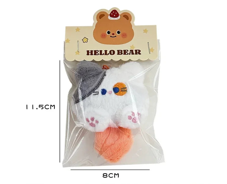 Adorable Soft Plush Cat Keychain – Cute Backpack Charm for Girls, Couples Gift, Bag & Purse Decoration Beauty World Shop
