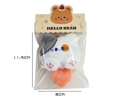 Adorable Soft Plush Cat Keychain – Cute Backpack Charm for Girls, Couples Gift, Bag & Purse Decoration Beauty World Shop