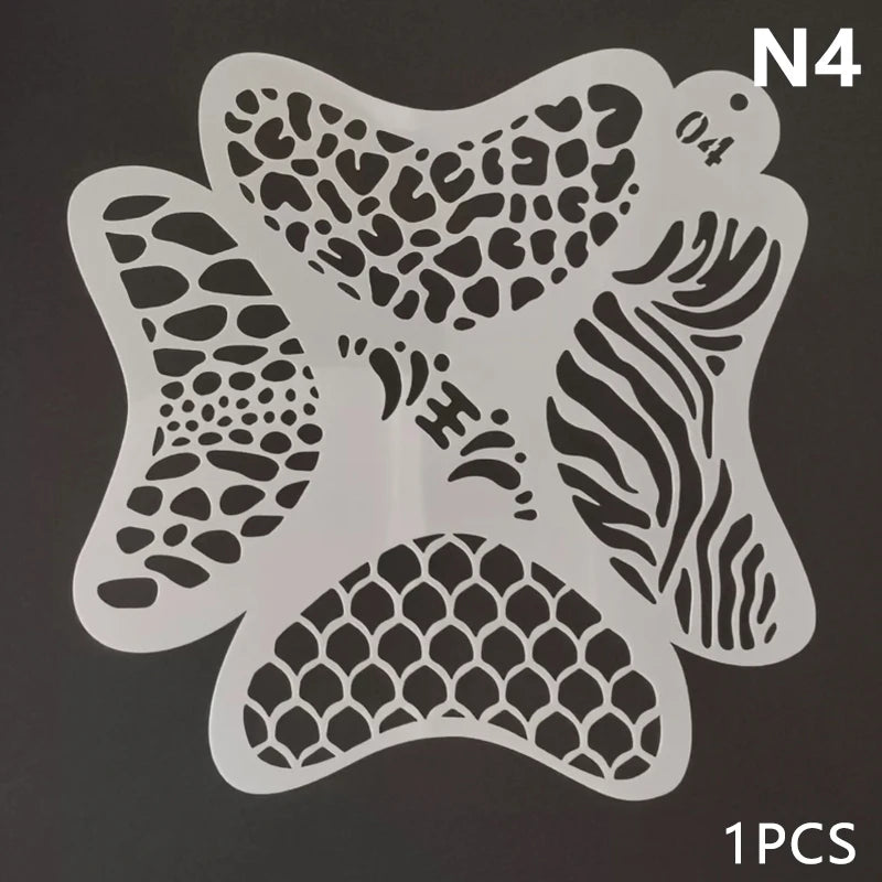 Stencils For Body Painting Face Art Stamps Temporary Tattoos Reusable Stencils Plastics Beauty World Shop