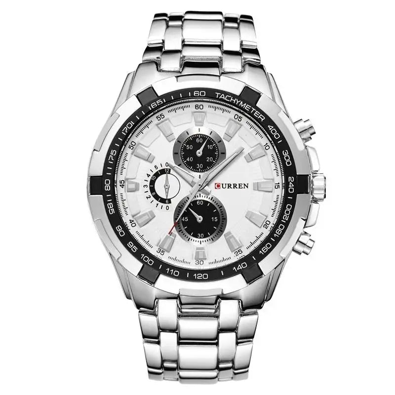 CURREN 8023 Quartz Watch Men Waterproof Sport Military Watches Mens Business Stainless Steel Wristwatch Male Clock reloj hombre Beauty World Shop