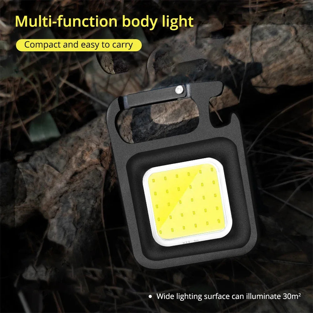 Mini Flashlight Keychain Carry LED Light Work High Power Flashlights Waterproof USB Charge Hard Lamp Outdoor Lighting Highlight Beauty World Shop