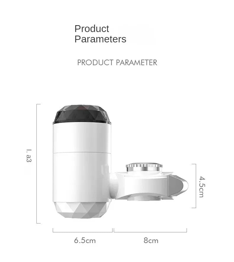 3000W Instant Hot Water Heater Faucet Tankless with Temperature Display and Hot Cold Tap for Kitchen Sink Beauty World Shop