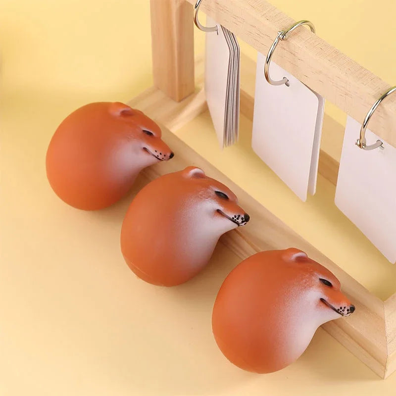 Creative Shiba Inu Realistic Egg Shape PVC Desk Decor Dog & Egg Union Decorations For Home Offices Fun Christmas Gifts Beauty World Shop