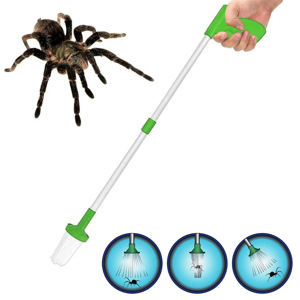 Foldable household tool spider catcher clip insect catcher cute catcher Abs household outdoor Beauty World Shop