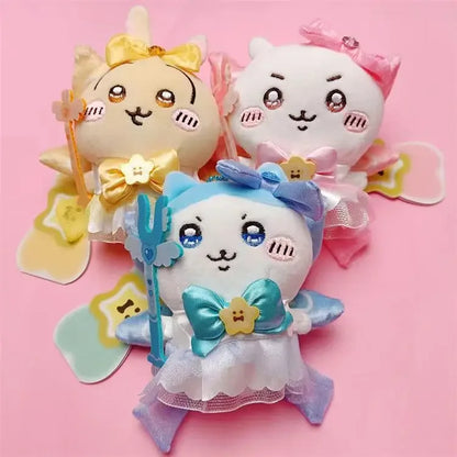 Japanese New Chiikawa Super Magical Girl Plush Doll Self-deprecating Bear Series Hachiware Usagi Momoka Plush Toy Girl Gift Beauty World Shop