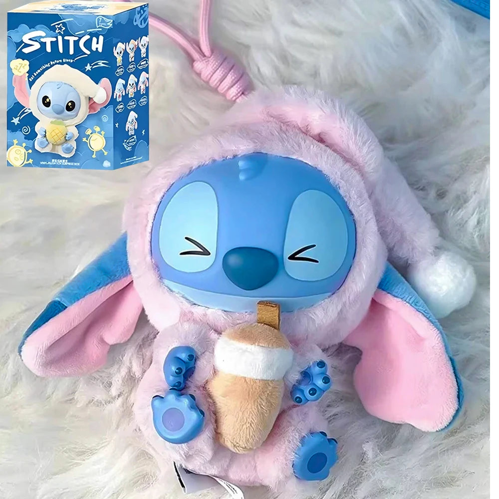 2025 HOT New Stitch Eat Some Thing Before Sleep Series Vinyl Blind Box Bag Pendant Cute Plush Doll Mystery Box Toy SurpriseGifts Beauty World Shop