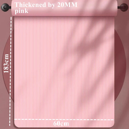 20MM 183×60cmThick Yoga Mats Anti-slip Sport Fitness Mat Blanket for Exercise Yoga and Pilates Gymnastics Mat Fitness Equipment Beauty World Shop