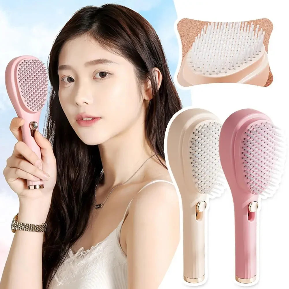 1pcs Magic Retractable Hair Comb-Anti-Static Scalp Massaging & Detangling Brush for All Hair Types Holiday Gift Box Beauty Tool Beauty World Shop