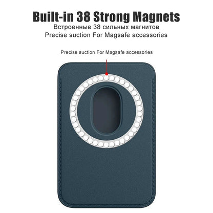 For Magsafe Leather Magnetic Wallet Case For iPhone 14 12 15 13 Pro Max Magnetic Card Bag Cover Samsung S23 S22 Ultra Accessory Beauty World Shop
