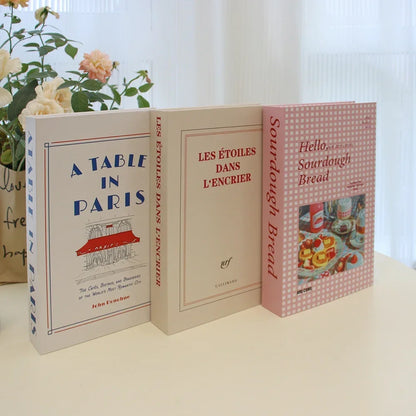 3Pcs Foldable Fashion Fake Books Living Room Decoration Designer Books Coffee Table Ornaments Club Hotel Room Villa Prop Books Beauty World Shop