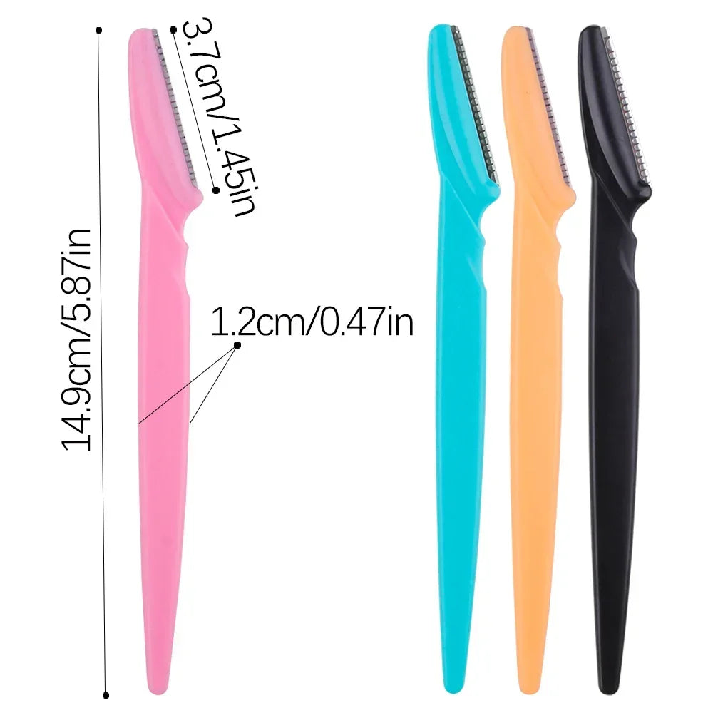Portable Eyebrow Trimmer Blade Women's Face Shaver Safety Knife Makeup Scraper Hair Removal Tool for Eyebrow Epilation Beauty Trend Shop