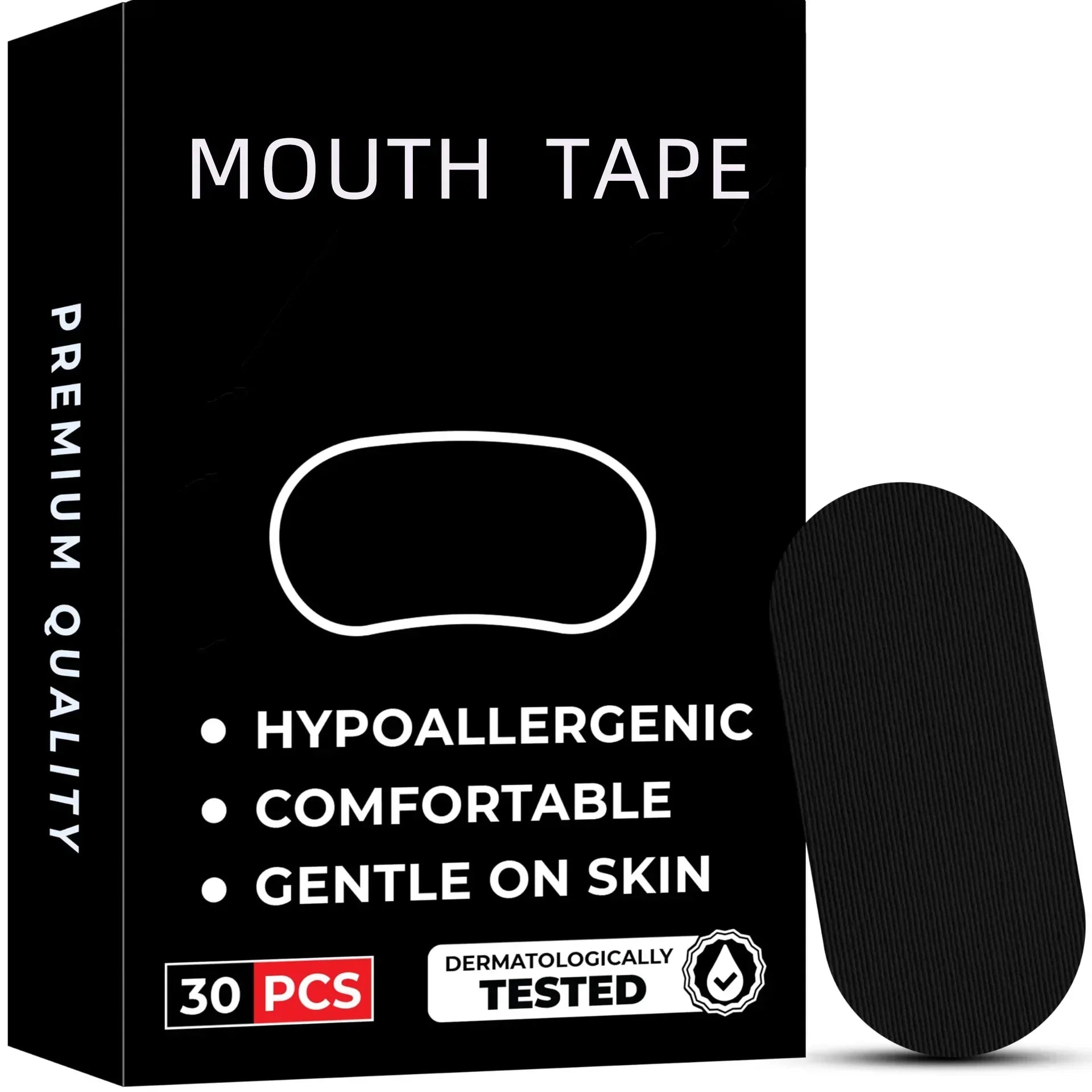 30/60/90Pcs Anti Snoring Sleep Mouth Tape Best Breathing Nasal Strips Medical Grade Improved Sleeping Snoring Relief Beauty Trend Shop