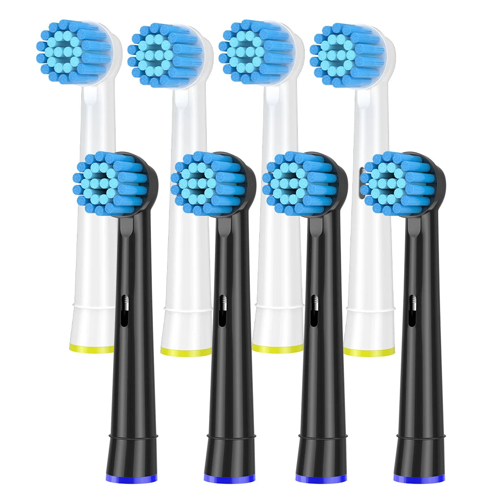 4/8/12/16/20 Pack Sensitive Gum Care Soft Bristle Replacement Brush Heads Compatible with Oral b Braun Electric Toothbrush Beauty World Shop