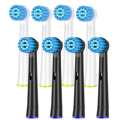4/8/12/16/20 Pack Sensitive Gum Care Soft Bristle Replacement Brush Heads Compatible with Oral b Braun Electric Toothbrush Beauty World Shop