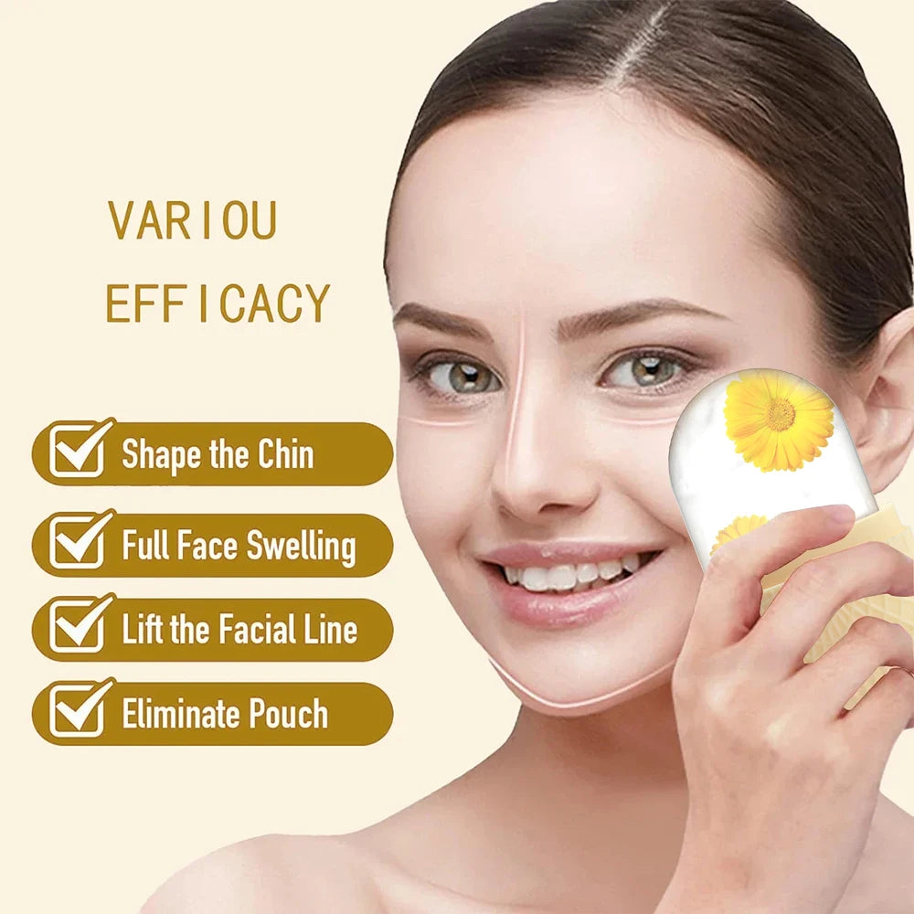 Ice Roller for Face and Eyes Silicone Ice Mold, Cooling and Firming Facial Skin Ice Roller Leak-proof Reusable Facial Care Tool Beauty World Shop