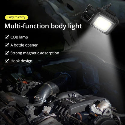 Mini Flashlight Keychain Carry LED Light Work High Power Flashlights Waterproof USB Charge Hard Lamp Outdoor Lighting Highlight Beauty World Shop