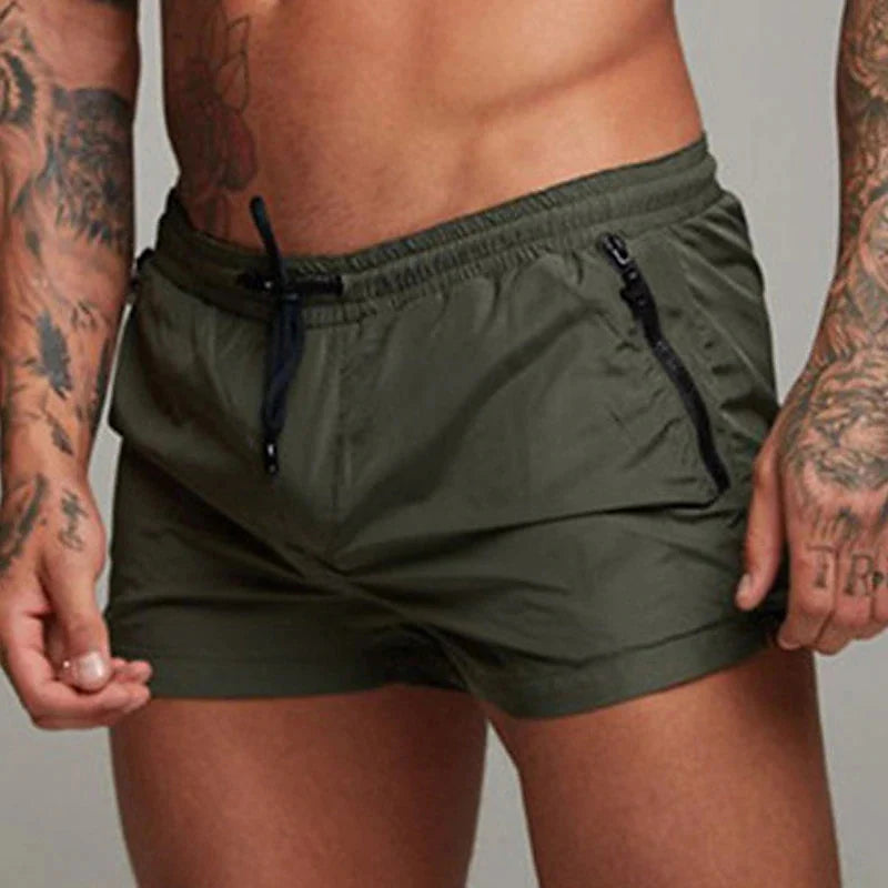 Mens Swim Trunks with Zipper Pockets Mesh Liner Summer Beach Board Shorts Quick Dry Swimming Bathing Suit Swimsuit Swimwear Beauty World Shop