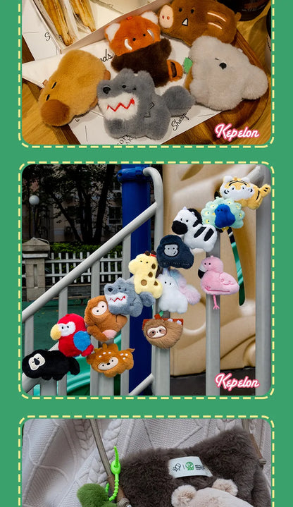 30pcs/box Original Small Aquarium Marine Animal Plush Refrigerator Sticker Blind Box Cute Magnetic Sticker Kawaii Plushies Toy Beauty World Shop