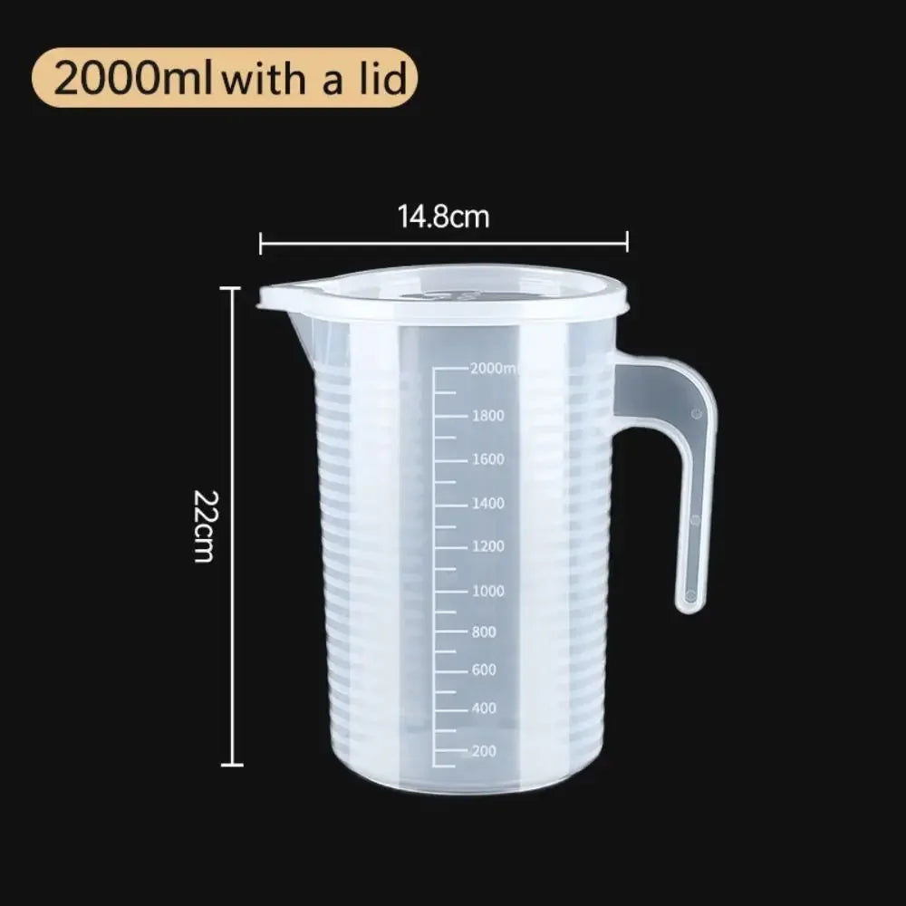 100-5000ml Thickened Plastic Measuring Cup with Scale Food Grade Measuring Cup Experimental Measuring Cup Beaker Plastic Cup Beauty World Shop