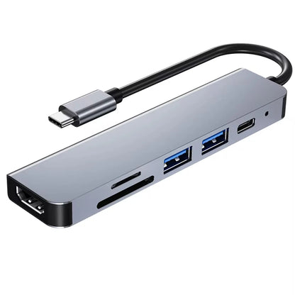6 in 1 USB HUB C type-c HUB USB C to USB 3.0 HDTV-Compatible Dock for MacBook Pro For Nintendo Switch USB-C Type C 3.0 Splitter Beauty World Shop