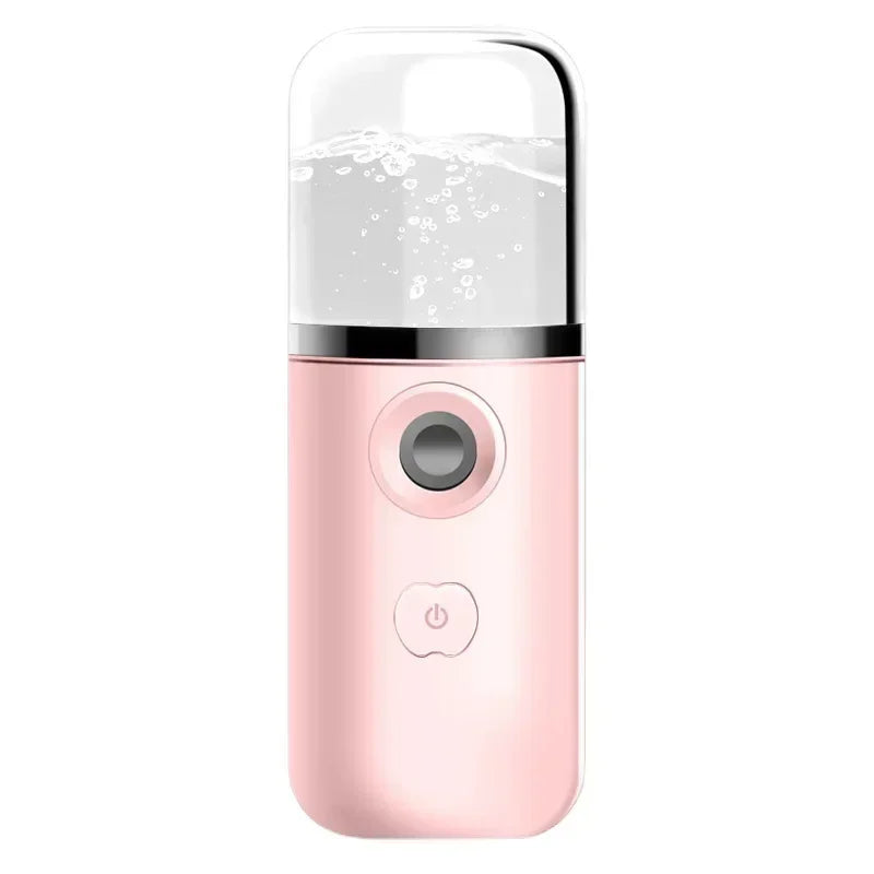 Mini Portable Humidifier Nano Mister Facial Steamer Device Beauty Spray Hydrating Apparatus Cold Spray Apparatus Rechargeable Beauty World Shop