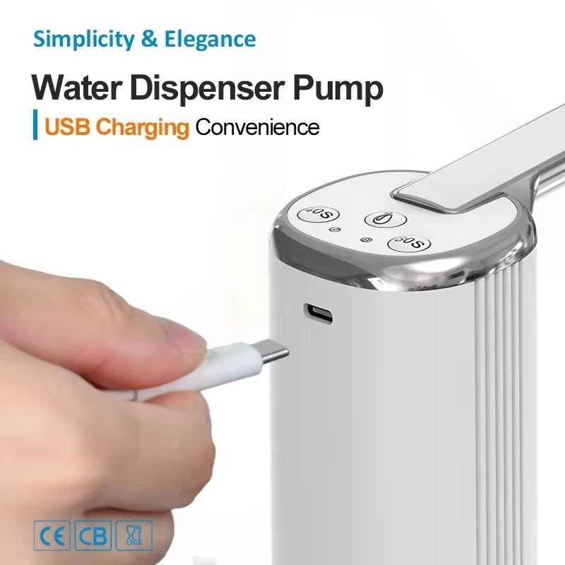 Electric Water Pump Bucket Water Suction Device Water Intake Device Household Office USB Outdoor Convenient Water Dispenser Beauty World Shop