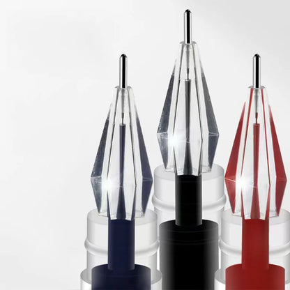 3pcs/mix Diamond tip Gel Pen Fine 0.38mm Large-capacity Black/Blue/Red ink Exam Signing Writing School Office Supplie Stationery Beauty World Shop